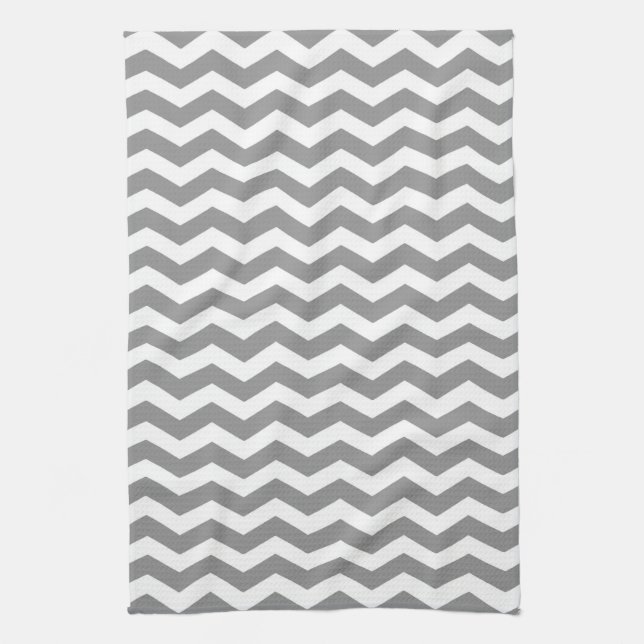 Seychelles Gray Wave Zickzack Küchentuch (Vertikal)