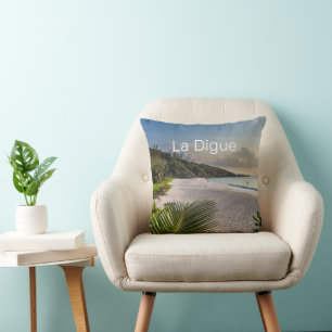 Seychelles La Digue Sunset Beach Holiday Souvenir Kissen