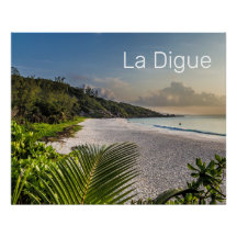 Seychelles La Digue Sunset Beach Holiday Souvenir