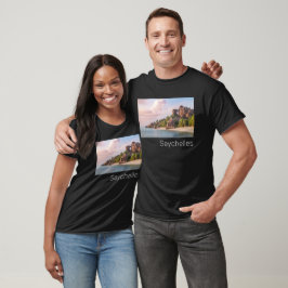 Seychelles La Digue Vintag Sunset Holiday Geschenk T-Shirt