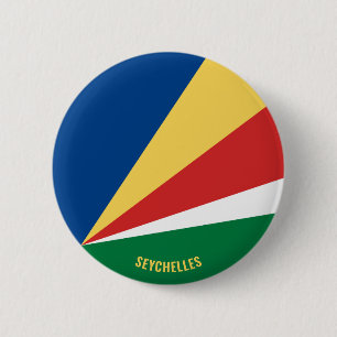 Seychellische Flagge Bezauberndes Patriotisches Button