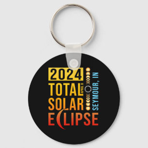 Seymour Indiana Total Solar Eclipse 2024 Schlüsselanhänger