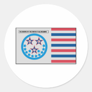 Sezessionsflagge in Florida - 10. Januar 1861 Runder Aufkleber