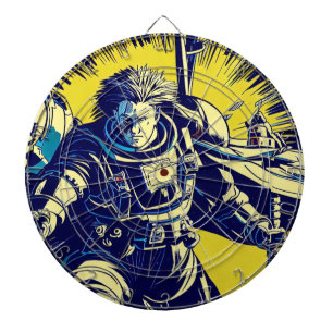 SF Anime Hero - Holzschnitt (1) Dartscheibe