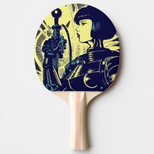 SF Anime Hero - Holzschnitt (3) Tischtennis Schläger