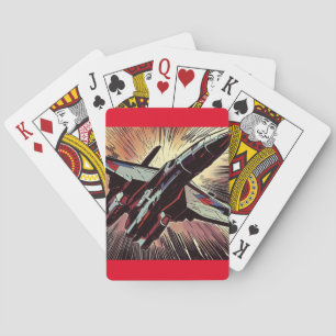 SF Anime Starfighter - Holzschnitt (2) Spielkarten