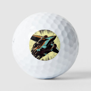SF Anime Starfighter - Holzschnitt (3) Golfball