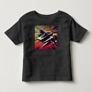 SF - Anime Starfighter Woodcut 1 Kleinkind T-shirt