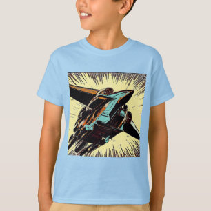 SF - Anime Starfighter Woodcut 3 T-Shirt