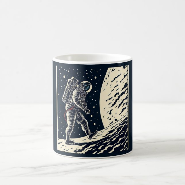 SF - Astronaut auf dem Waldrand 1 Kaffeetasse (Mittel)
