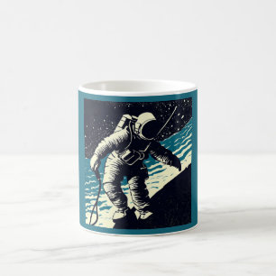 SF - Astronaut auf dem Waldrand 2 Kaffeetasse