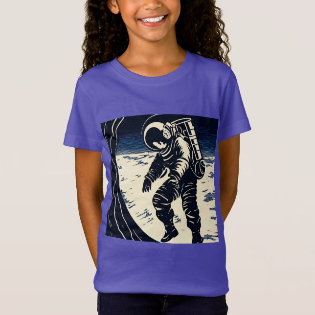 SF - Astronaut auf dem Waldrand 3 T-Shirt (Vorderseite)