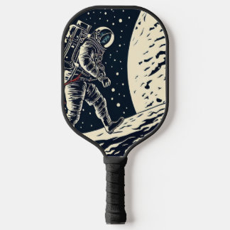 SF-Astronauten auf Spacewalk - Holzschnitt (1) Pickleball Schläger
