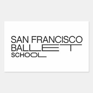 SF Ballet-Schulaufkleber Rechteckiger Aufkleber