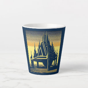 SF Futuristische Kirche 2 Milchtasse