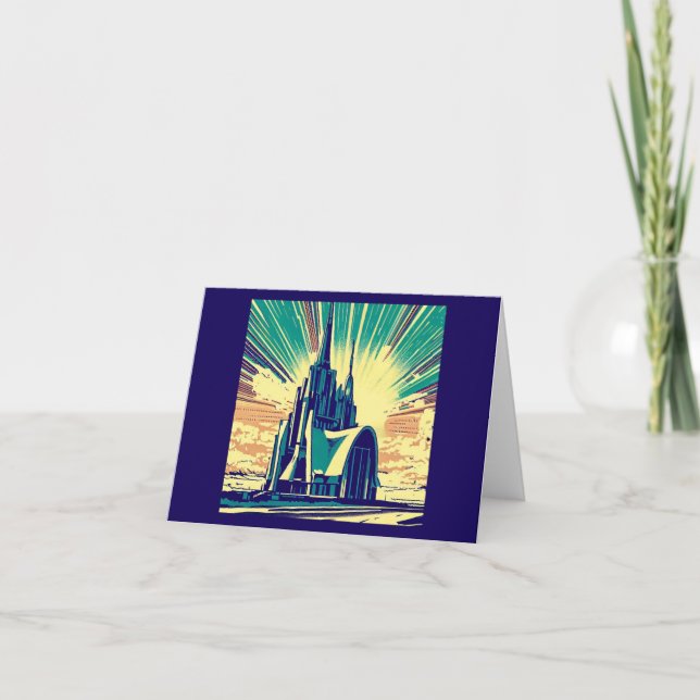 SF Futuristische Kirche 3 Karte (Vorderseite)