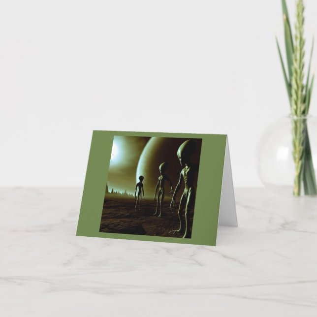 SF Graue Außerirdischen 1 Karte (Vorderseite)