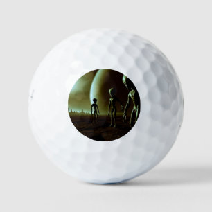 SF Graue Außerirdischen auf Alien Planet (1) Golfball