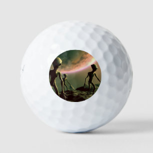 SF Graue Außerirdischen auf Alien Planet (2) Golfball