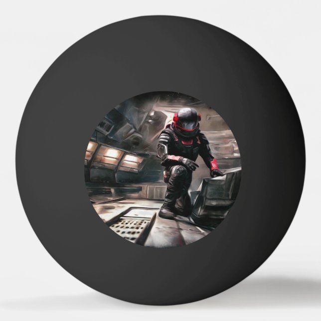 SF-Helden in Raumfahrt (3) Tischtennisball (Vorderseite)