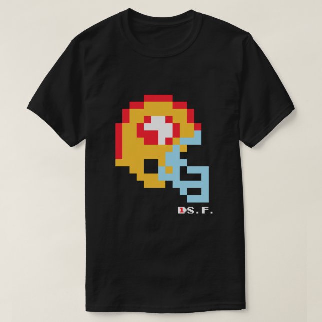 SF Helmet - Tecmo Bowl Essential T-Shirt (Design vorne)