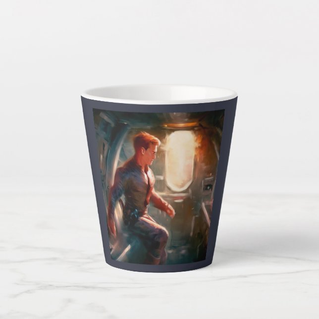 SF Hero Abard Spaceship 1 Milchtasse (Vorderseite)