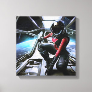 SF Hero Abard Spaceship 2 Leinwanddruck
