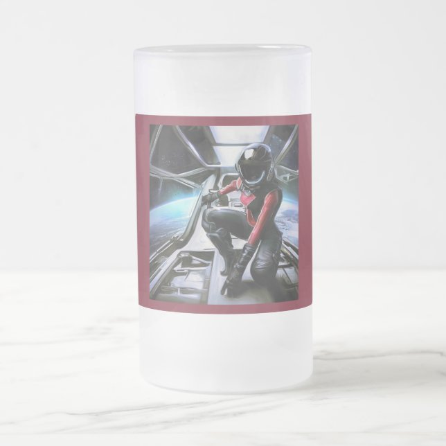 SF Hero Abard Spaceship 2 Mattglas Bierglas (Mittel)