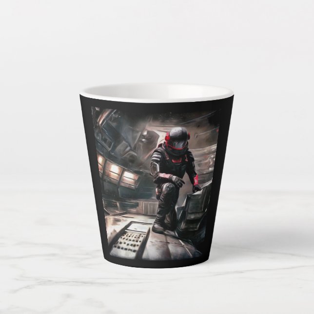 SF Hero Abard Spaceship 3 Milchtasse (Vorderseite)