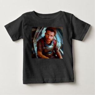 SF Hero Abard Spaceship 4 Baby T-shirt