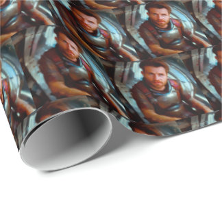 SF Hero Abard Spaceship 4 Geschenkpapier
