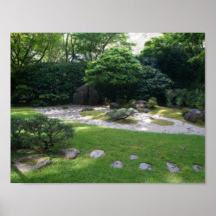 SF Japanese Tee Garden Zen Garden #2 Poster