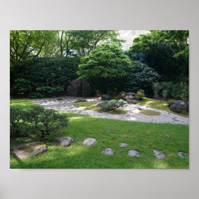 SF Japanese Tee Garden Zen Garden #2 Poster (Vorne)