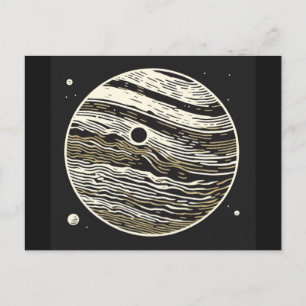 SF Jupiter Woodcut 1 Postkarte
