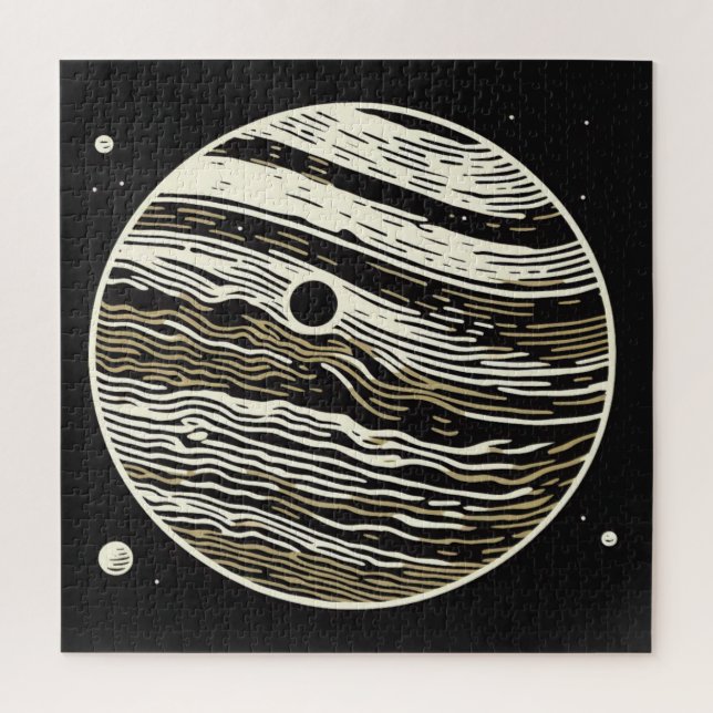SF Jupiter Woodcut 1 Puzzle (Vertikal)