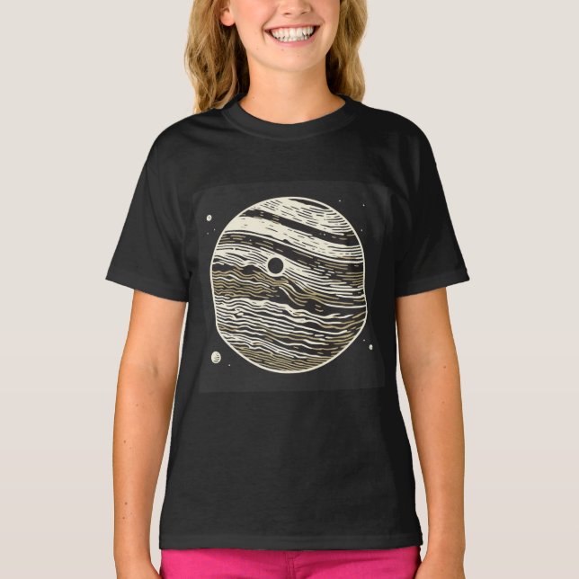 SF Jupiter Woodcut 1 T-Shirt (Vorderseite)