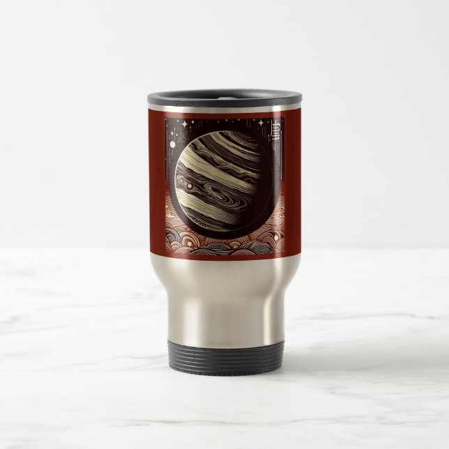 SF Jupiter Woodcut 2 Reisebecher (Mittel)