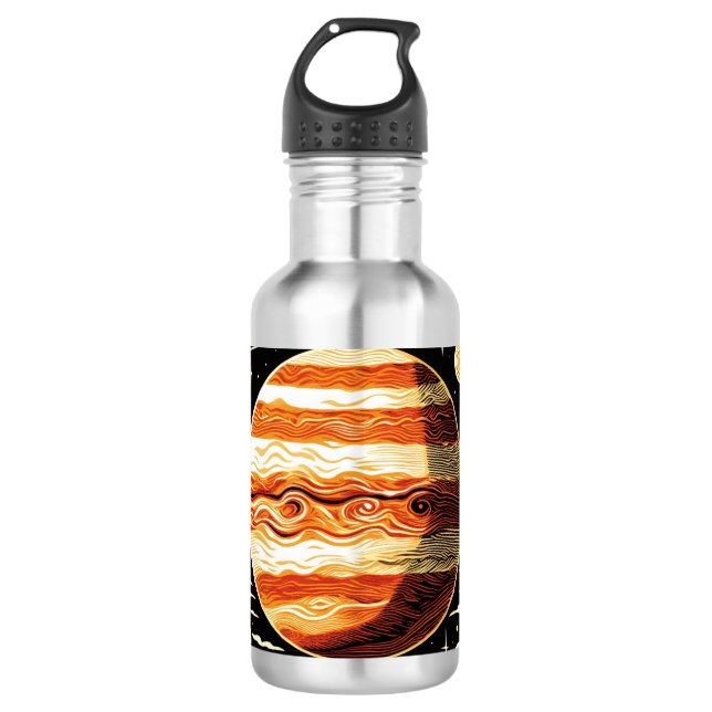 SF Jupiter Woodcut 3 Edelstahlflasche (Vorderseite)