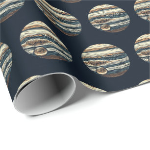 SF Jupiter Woodcut 4 Geschenkpapier