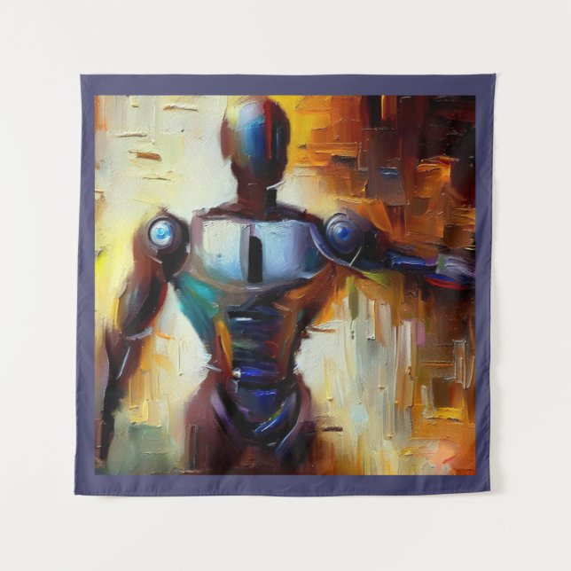 SF - Künstliche Intelligenz Hero 1 Wandteppich (Vorderseite)
