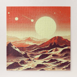 SF Marslandschaft Woodcut (2) Puzzle