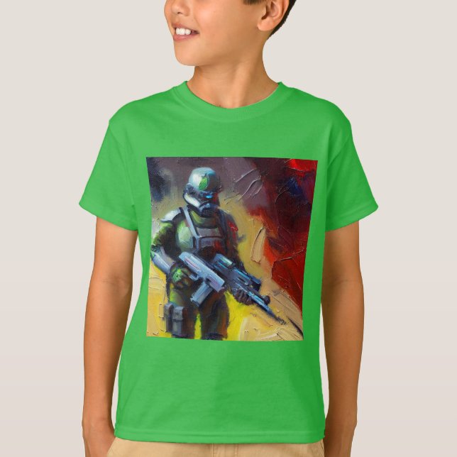 SF - Militärischer Held 2 T-Shirt (Vorderseite)
