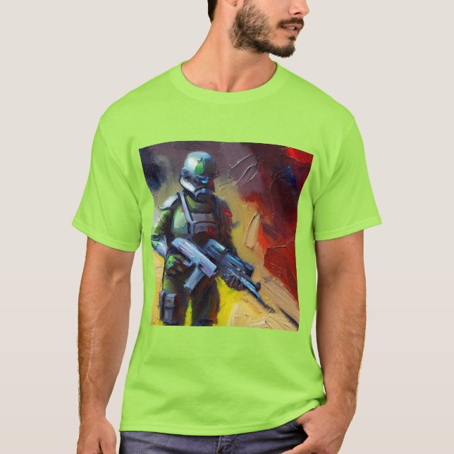 SF - Militärischer Held 2 T-Shirt (Vorderseite)