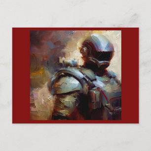 SF - Militärischer Held 3 Postkarte