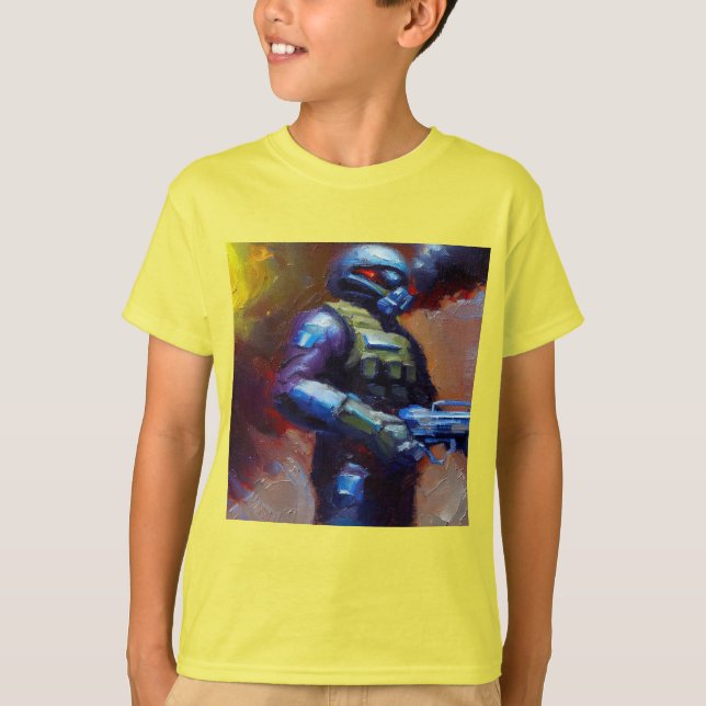 SF - Militärischer Held 4 T-Shirt (Vorderseite)