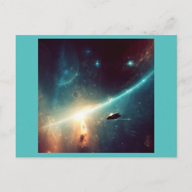 SF - Space Opera 2 Postkarte (Vorderseite)