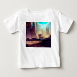 SF-Stadt auf einem seltsamen Planeten 3 Baby T-shirt