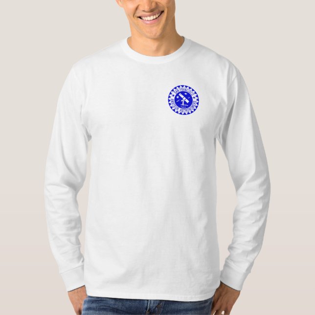 SFAA langes Hülsen-Shirt mit Logo des königlichen T-Shirt (Vorderseite)