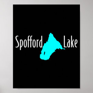 Sfford Lake New Hampshire Illustration Poster