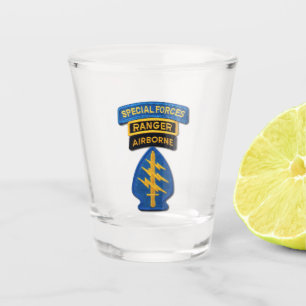 SFGA SFG Kraft-Gruppen-grüne Barett-Veteran Schnapsglas